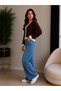 Women's V-Neck Buttoned Striped Short Crop Jacket-Cardigan - 7