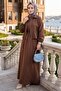 Double Suit with Jacket and Sleeveless Dress Brown Hm2922 - 2