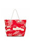 Large Size Naz Beach Bag, Women's Digital Printed Zippered Sea Bag