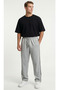2-Strand Ribbed Baggy Sweatpants – Elastic Waist, Back Pockets, Wide Legs - 4