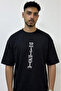 Death Note_2 Design Printed Oversize Black T-Shirt