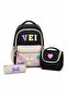 3-Piece Primary School Bag Set, Backpack + Lunch Box + Pen Holder - 6