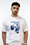 Gojo Jujutsu Kaisen Design Printed Oversize White T-Shirt