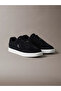 Men's Low-Top Comfortable Sole Suede Black Sneaker with Ck Logo - 2