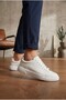 White Lightweight White Sole Lace-Up Style Men's Sports Shoes Tgz230160 - 7