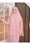 Women's Prayer Gown - Two-Piece Flower-Patterned Seasonal Sweat-Proof Jersey Fabric - Comfortable Fit - 4