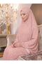 Women's Prayer Gown - Two-Piece Flower-Patterned Seasonal Sweat-Proof Jersey Fabric - Comfortable Fit - 5