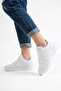 Hmnt-2499 Premium Striped White Women's Sneaker - 2