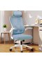 Ergonomic Mesh Office Chair with Headrest & Adjustable Lumbar Support – Gray & White - 5