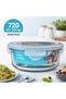 Glass Food Storage Container 720ml, Airtight Round Glass Food Containert BPA Free Microwave Freezer Safe MCCB-072 - 3
