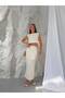 Premium Woven Fabric Crop Blouse and Midi Skirt Two-Piece Set