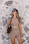 Beige Premium Ethnic Pattern Embroidered Set