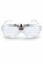Shutter Party Glasses Led Light up White Luxury Neon Framed Festival Costume Accessory - 3