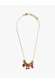 Beaded Fruit Charm Necklace