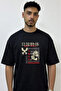 Gojo Satoru_50 Design Printed Oversize Black T-Shirt