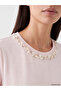 Original Oval Collar Stoned Soft Touch Women's T-Shirt - 3