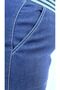 Plus Size Denim Wide Leg Women's Trousers - 5