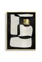 Abstract Modular Diptych Geometric Wall Art | Framed Canvas Print with Gold Foil Embossed | Luxury Modern Decor for Living Room, Bedroom, Office & Gift (Set of 2) - 3