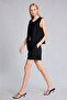 High Waist Short Leg Satin Black Shorts D2603Ax26Hs - 2