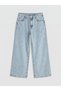Blue Wideleg Stone Girls' Jean Pants