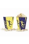 Yellow Navy Blue Fan Birthday Set for 8 People - 2