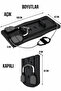 Resistance Band Exercise Machine Home Type Pilates Fitness Sports Set - Black - 7
