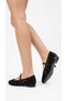 Azlıra Women's Beige Tulle Beaded Floral Embroidered Single Strap Ballerinas - 2