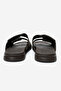 Men's genuine leather strapped slippers hz 255 brown - 5