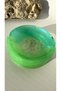 Pearlescent Shiny Mint Green and Pistachio Green Transparent Colored Seashell Decorated Round Shape Ashtray Ash Tray Handmade Epoxy Gift - 3