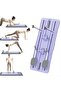 Pilates Reformer Set Foldable Exercise Board with Resistance Bands and Elbow Support