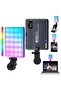 RGB Portable Camera Light 3000-9900K Full Color LED Panel with 94 Beads HSI 360° Adjustable