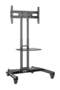 Mobile TV Stand With Lockable Wheels For 32-65 Inch TVs Black - 2