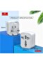 Universal Plug Adapter Combo 3PCS LC15 White – International Travel Power Adapter, Multi-Plug Converter for UK/US/EU/AU Sockets, Compact Portable Charger, Safe & Reliable - 4