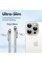 (2 Pack) Camera Lens Protector for iPhone 16 Pro and iPhone 16 Pro Max – [Alloy Metal Camera Cover] + [Tempered Glass Screen Protector] (Grey) - 2