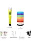 "3D Printer Pen Set for Kids & Adults – Includes 3D Pen with 12 Colors of 1.75mm PLA Filament (3m Each) – Model 02A Yellow" - 3