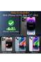 Magnetic Designed for iPhone 14 Pro Max Case, Translucent with Aluminum Alloy Button, 3 Pack - 6