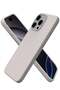 Soft Liquid Silicone Gel Case for iPhone 16 Pro Max - Full Body Shockproof Protection with Matte Finish & Soft Microfiber Lining (Grey)