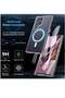 Samsung S24 Ultra Case, Magnetic Shockproof Translucent Matte Back Cover, Clear - 2