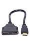 HDMI Male to 2 HDMI Female Splitter Cable Converter (Black) – 1 Input to 2 Output HDMI Splitter - 3