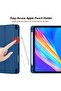 Navy Blue iPad Pro 11-Inch Case (2022/2021) – Smart Trifold Stand with Pencil Holder, Soft TPU Back - 4