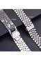 Compatible with Apple Watch Band 41mm 40mm 38mm, Stainless Steel Heavy Band with Butterfly Folding Clasp Link Bracelet for iWatch Series8/7/6 /SE Series 5/4/3/Men women,Silver - 5