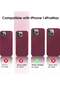 Compatible iPhone 14 Pro Max Case Slim Fit Ultra-Thin [Guardian Series] Soft TPU Matte Finish Coating Phone Cases Lightweight Anti-Scratch Back Cover Grip 6.7" (2022)-Wine red - 3
