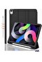 iPad Air 11 Inch Case M2 2024 – iPad Air 5th/4th Generation Case 2022/2020 10.9 Inch with Pencil Holder, Trifold Stand Smart Case – Black
