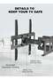 Full Motion TV Wall Mount Bracket for 26-55 Inch LED, LCD, OLED TVs - 3
