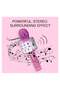 Wireless Bluetooth Karaoke Microphone for Kids Girls Gifts for 5-10 Year Old Girls Toys for 5-10 Year Old Girls Boys Pink KIBM1 - 2