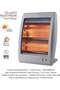 NH1205H 800W Quartz Space Heater with Two Heat Modes, Overheat & Tip-Over Protection, Portable Electric Heater with Carry Handle for Home, Office & Small Rooms – White - 4
