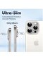 (2 Pack) Camera Lens Protector for iPhone 16 Pro and iPhone 16 Pro Max – [Alloy Metal Camera Cover] + [Tempered Glass Screen Protector] (Silver) - 2