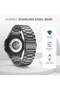 Gray Stainless Steel Metal Band for Samsung Galaxy Watch 7FE/6/5/4 & Watch 5 Pro/6 Classic/4 Classic - No Gap Design - 3