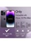 iPhone 14 Pro Max 6.7-Inch 5-in-1 Silicone Case – Deep Purple, Comes with 2 Screen Protectors, 2 Camera Lens Protectors, Full Coverage Tempered Glass, Shockproof - 2