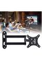 Telescopic TV Bracket, LCD LED TV PC Monitor Wall Mount, Folding Shelf, Heavy Duty Corner Tilt Swivel - 6